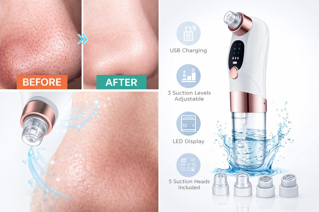ClearPore™ Blackhead Remover Vacuum – Deep Pore Cleansing & Acne Suction Tool